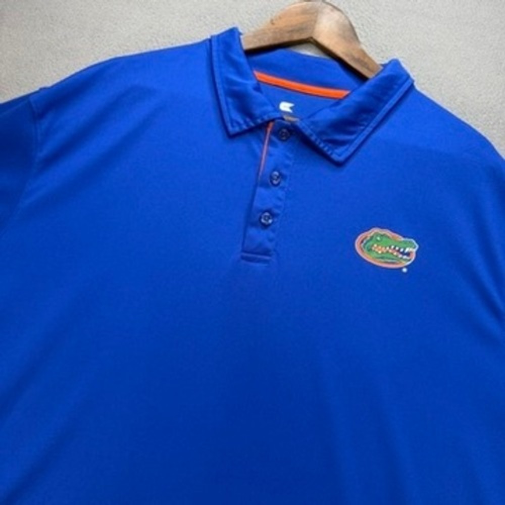 Florida Gators NCAA Polo Shirt Colosseum XL Blue‎ Short Sleeve Embroidered Logo